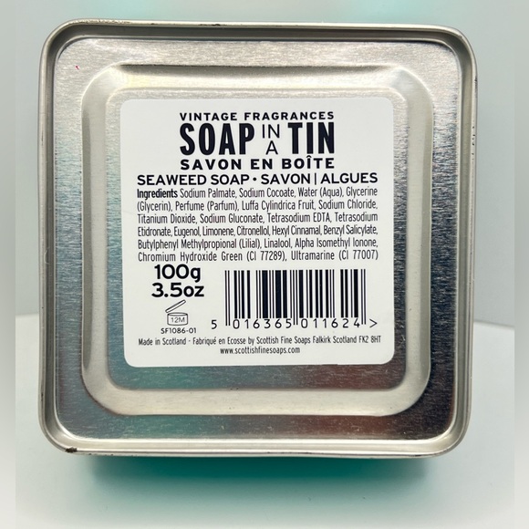 Scottish Fine Soaps ~ Seaweed Soap ~ Savon & Algues ~ NEW W/ Tin ~ Discontinued - Picture 3 of 5